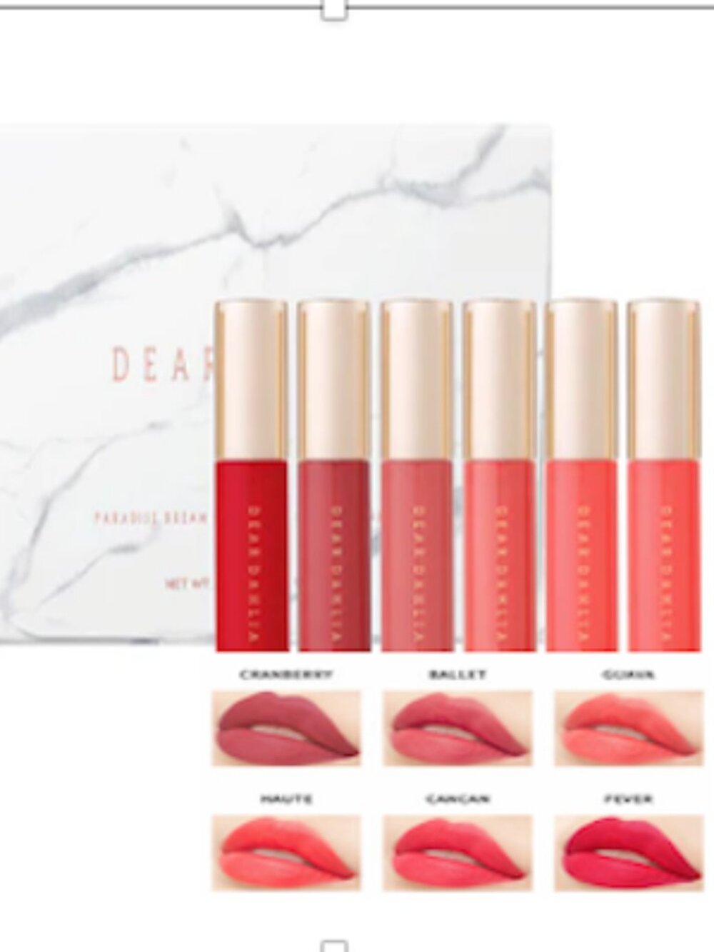 Dear Dahlia Paradise Dream Mini Lip Set NIB
